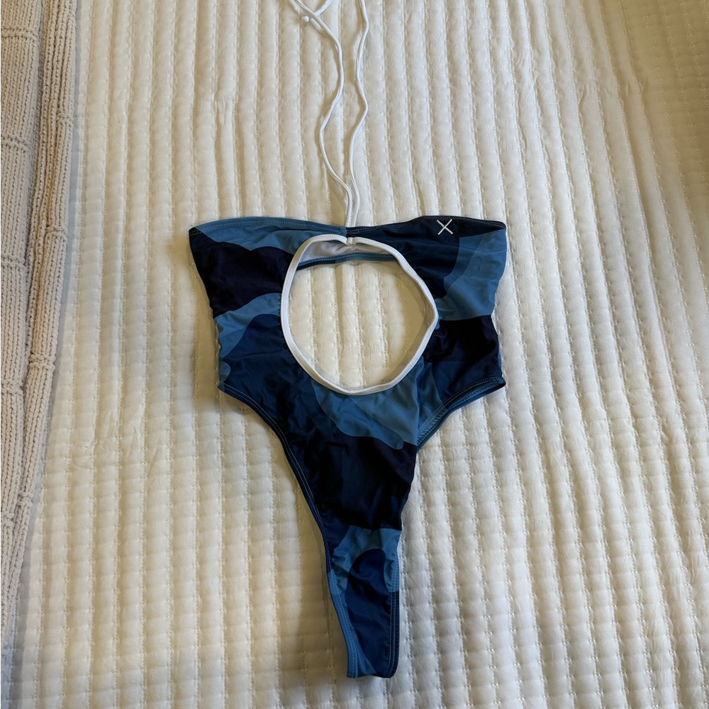 Boutine LA Blue Camouflage One Piece Swimsuit